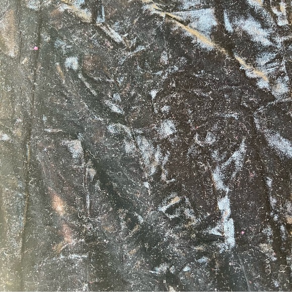 Velvet long sleeve black mini dress with mesh - Picture 4 of 5